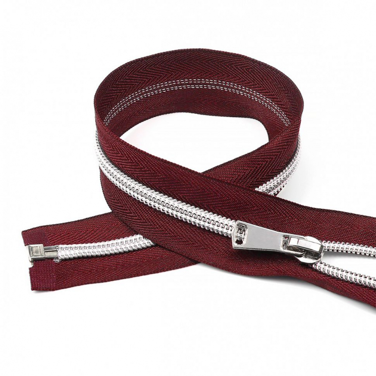 Молния MaxZipper спираль №5 декор. 45см цв.S021 бордо уп.50шт
