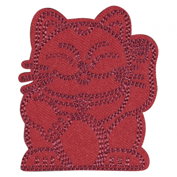 Термоаппликация "Beckoning Cat красный"