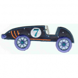 85921_Термоаппликация HKM "Rennwagen mit lila Reifen"