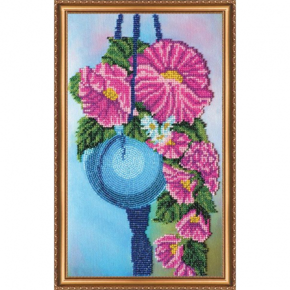 Набор для вышивания бисером АБРИС АРТ арт. AB-099 Гибискус 18х29 см