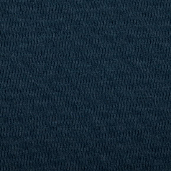 Ткань трикотаж Футер 2х нитка петля с лайкрой 230г пенье 180см т.петроль 19-4234 рул.45-70м