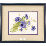 132744_Вышитая картина "Васильки"