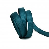 Лента Ideal репсовая в рубчик шир.10мм цв. 369 изумрудно-синий уп.27,42м