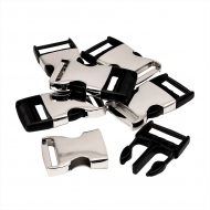 Пряжка-фастекс металл/пластик 30мм TBY-E1315 72x39мм цв. никель/черный уп.6шт Пряжка-фастекс металл/пластик 30мм TBY-E1315 72x39мм цв. никель/черный уп.6шт