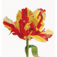 Набор для вышивания THEA GOUVERNEUR арт.519 Красно-желтый тюльпан 34х36 см