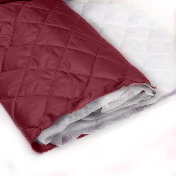 Ткань стежка ниточная Dewspo НАРЕЗКА TBY Ромб 5,5см 100%пэ 230г/м2 150см бургундия S527 уп.5м