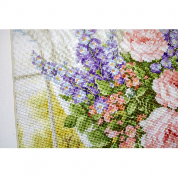 Набор для вышивания LUCA-S арт. BU4016 Цветы у окна 25х34см