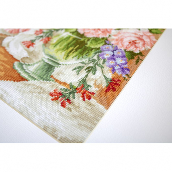 Набор для вышивания LUCA-S арт. BU4016 Цветы у окна 25х34см