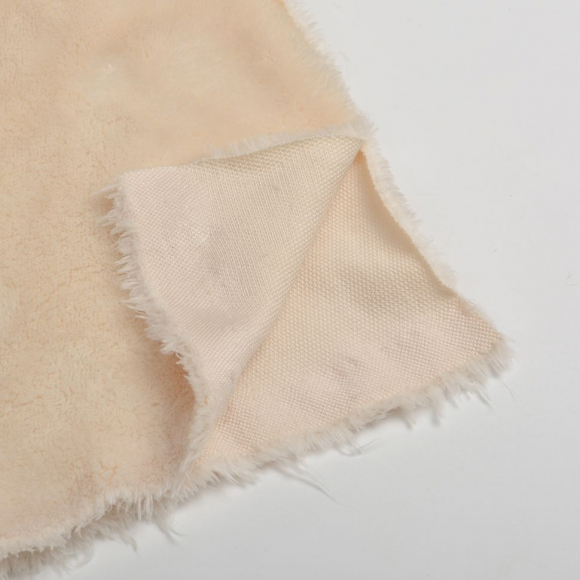 Ткань МЕХ трикотажный TBY-220-1, 220 г/м?, шир.165см, цв.экрю, рул.20м