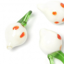 Бусины стеклянные лэмпворк Tesoro арт.TS.RY-44 10х18 мм