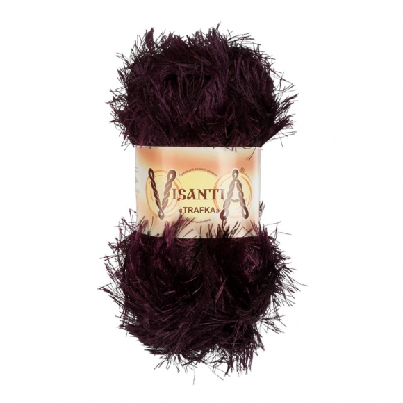 Пряжа VISANTIA TRAFKA (100% полиэстер) 5х100г/150 м цв.0027 т.бордовый Пряжа VISANTIA TRAFKA (100% полиэстер) 5х100г/150 м цв.0027 т.бордовый