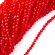 Бусины граненые Биконус (стекло) на нитях арт.TBY-K-2 4х4мм отвер.1мм цв.27 красный уп.3х110 бусин