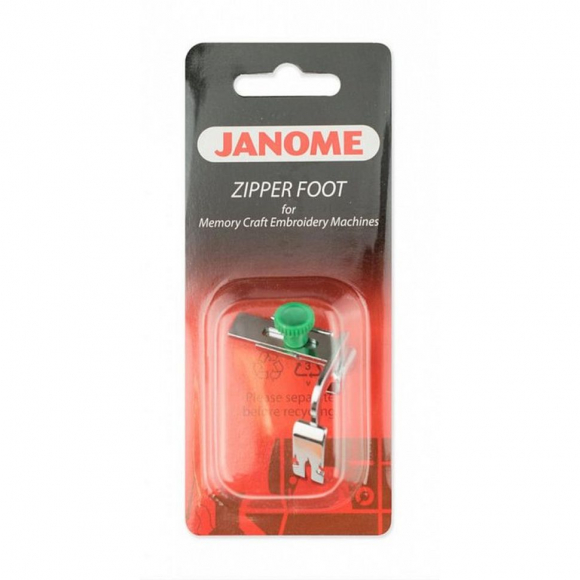 Лапка для бытовых швейных машин Janome для вшивания молнии