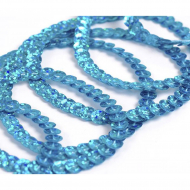 Пайетки на нитях 6мм Laser Bright арт.TBY-FLKU06-LB цв.A10 морская волна уп.73,12м