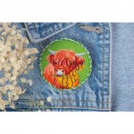 Набор для вышивания PANNA Живая картина арт. JK-2193 Брошь. Корова Белла 5,5х5,5 см