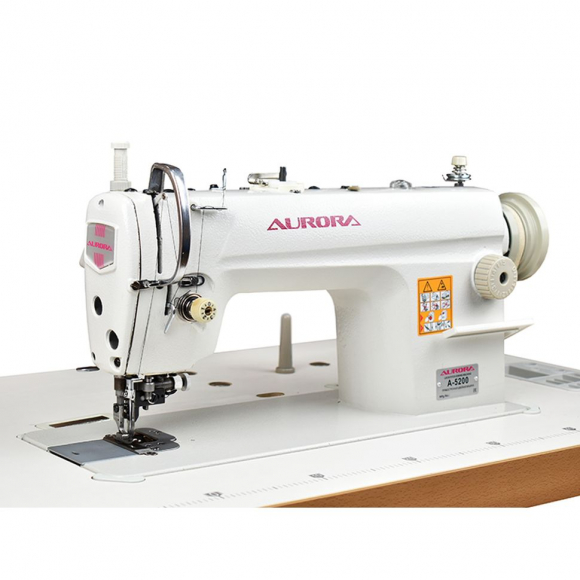Прямострочная швейная машина с ножом обрезки края материала Aurora A-5200