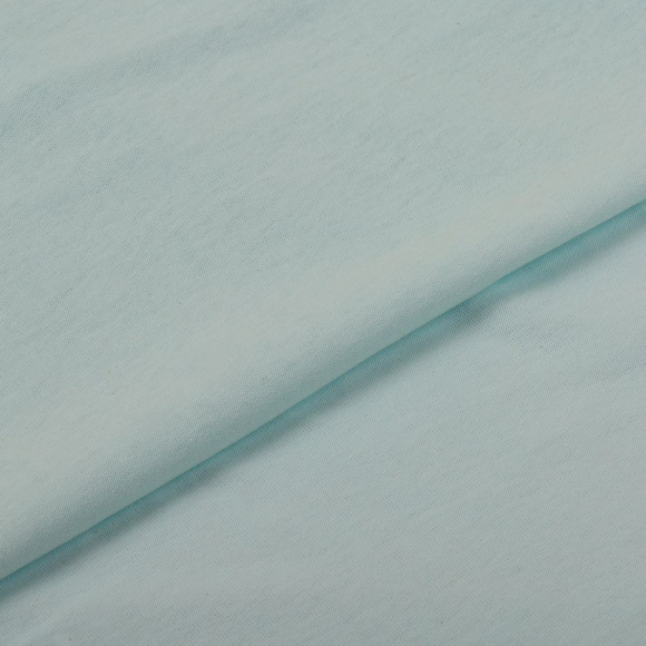 Ткань трикотаж Кулирка хлопок 145г опененд 100+100см голубой 12-4609 уп.6м