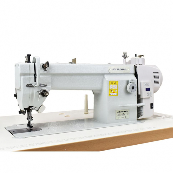 Прямострочная швейная машина с тройным продвижением Aurora A-662D со встроенным мотором и позиционером иглы