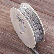 9404_Кант декоративный, 2,5 мм, цвет серебристый люрекс