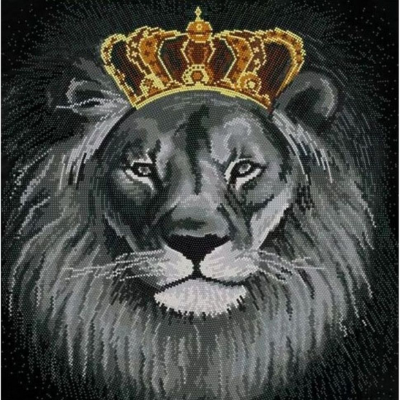 Рисунок на ткани (Бисер) КОНЁК арт. 9535 Король Лев 40х40 см