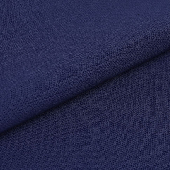Ткань бязь гладкокрашен.140г/м шир.150см 100%хлопок цв.темн.синий уп.10м