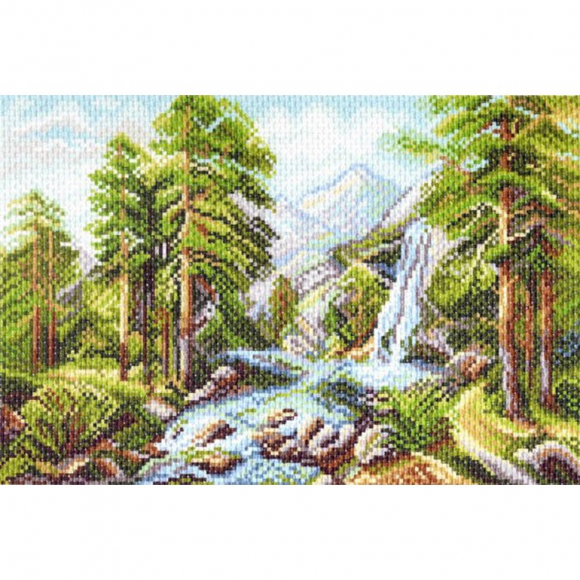 Рисунок на канве МАТРЕНИН ПОСАД арт.28х37 - 1381 Горный пейзаж