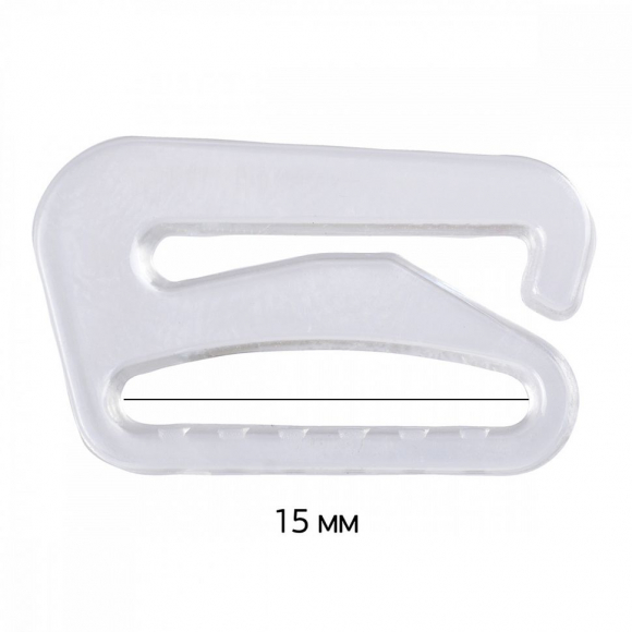 Крючок для бюстгальтера пластик ARTA.F.622K ?15,7мм, цв.прозрачный, уп.50шт