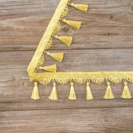 Тесьма с кисточками декоративная PASSAN цвет медовый