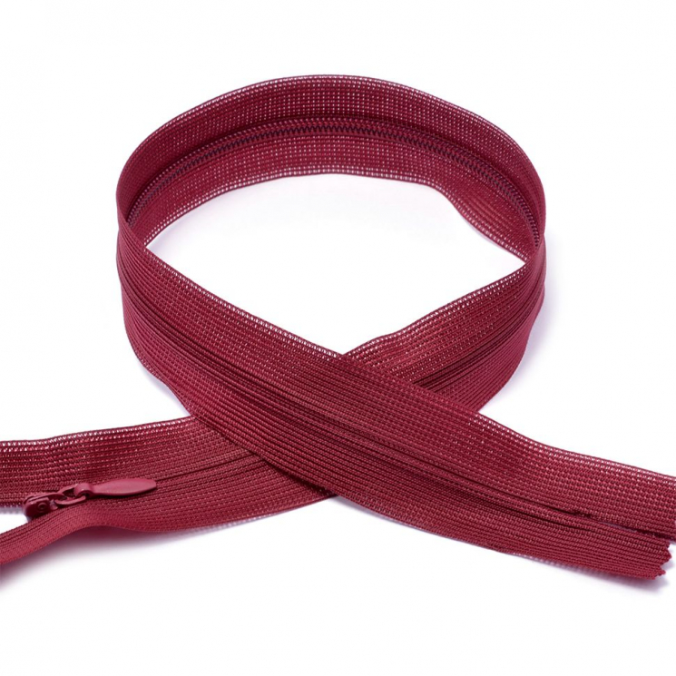 Молния MaxZipper пласт. потайная №3 60см н/р цв.F178 бордовый уп.50шт