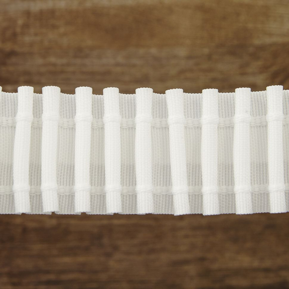 4640_Лента шторная равномерная сборка, 40 мм, цвет белый 4640_Лента шторная равномерная сборка, 40 мм, цвет белый