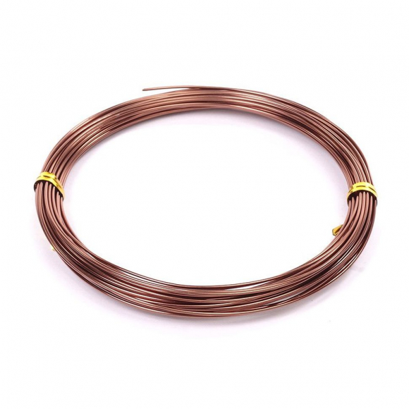 Проволока ? 1мм арт.ТВ-ALW-1 цв.18 коричневый рул.10м