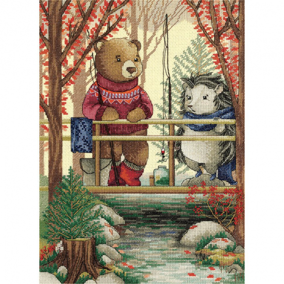 Набор для вышивания PANNA арт. VS-7042 Рыбаки 24х34 см Набор для вышивания PANNA арт. VS-7042 Рыбаки 24х34 см