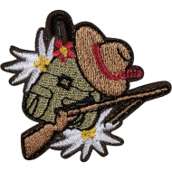 Термоаппликация "Сумка охотника с винтовкой"