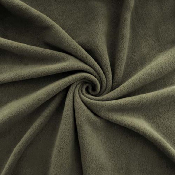 Ткань флис 2-х ст. МТ-250-327 250 г/м? 100% ПЭ шир.150см  цв.263 олива уп.10м
