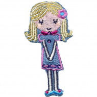 Термоаппликация HKM "Девочка в джинсовом платье"