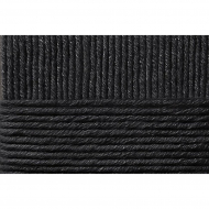 Пряжа для вязания ПЕХ Осенняя (25% шерсть, 75% ПАН) 5х200г/150м цв.002 черный