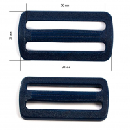 Пряжка регулятор двухщелевая 50мм TN50А цв.темно-синий нагрузка 80 кг уп.50 шт Пряжка регулятор двухщелевая 50мм TN50А цв.темно-синий нагрузка 80 кг уп.50 шт