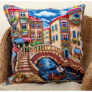 Набор для вышивания PANNA арт. PD-1620 Подушка Венеция 40х40 см