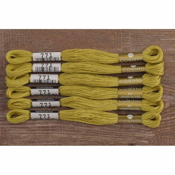 Мулине COSMO однотонный цвет 771