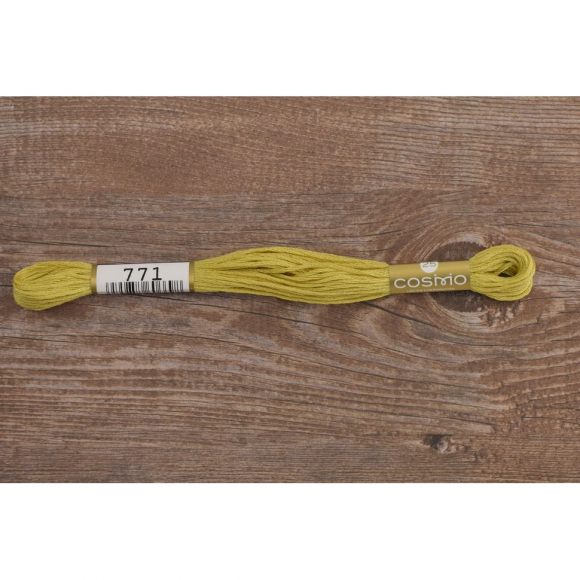 Мулине COSMO однотонный цвет 771