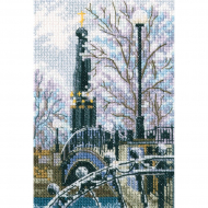 Набор для вышивания РТО арт.C307 Мостик вздохов в Лопатинском саду 9х13,5 см