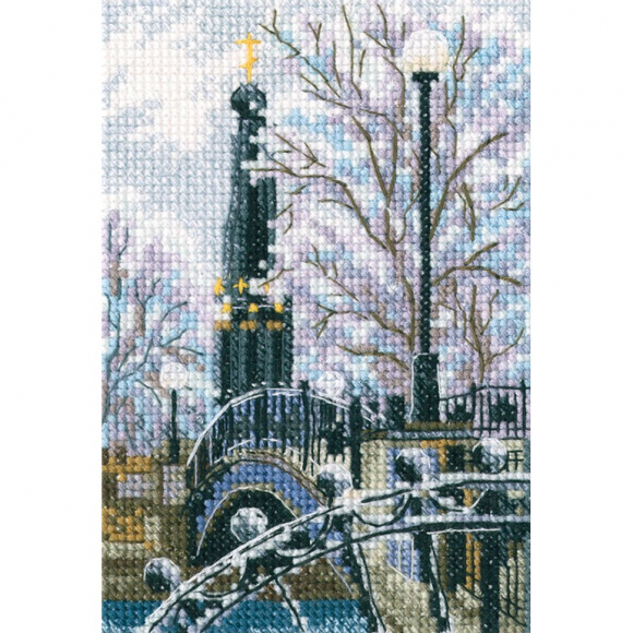 Набор для вышивания РТО арт.C307 Мостик вздохов в Лопатинском саду 9х13,5 см