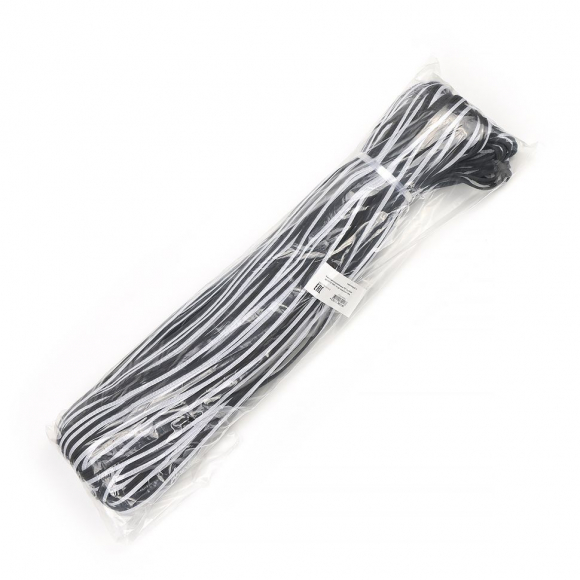 Кант светоотражающий TBY 10мм отр.R400 арт.6115 100% пэ цв.черный уп.100м