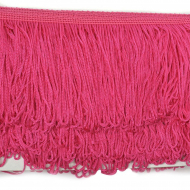 Бахрома шелковая арт.FD-10 шир.10см цв.028 ярк.розовый уп.10м
