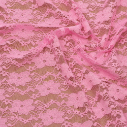 Кружевная ткань стрейч арт.TBY.M903 шир.150см 100 г/м? цв.135 розовый уп.22,86м