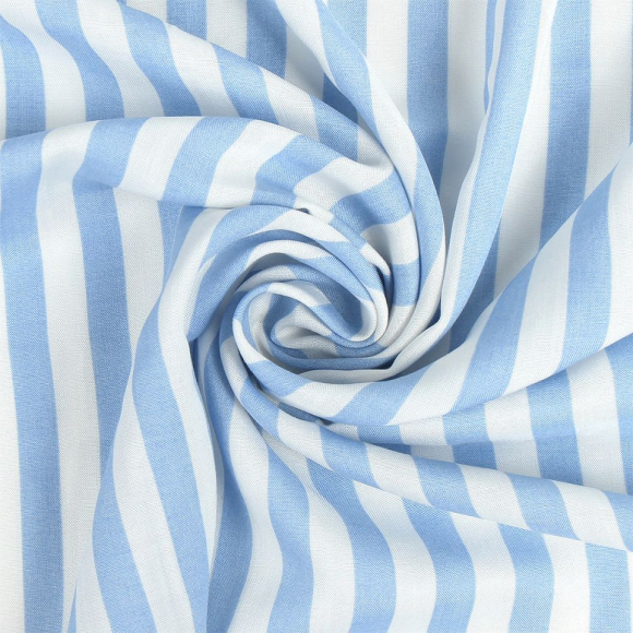 Ткань Штапель  TBY Vi-407-776-2 плот 90г/м2 100% вискоза шир. 145 см цв. 2 голубой рул.10-25м