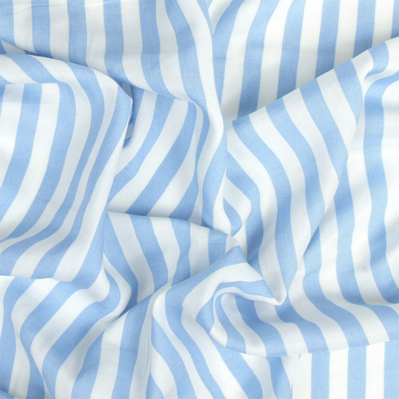 Ткань Штапель  TBY Vi-407-776-2 плот 90г/м2 100% вискоза шир. 145 см цв. 2 голубой рул.10-25м