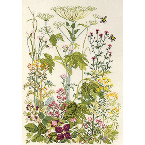 Набор для вышивания PERMIN арт.90-4153 Цветы на обочине 33х45 см