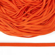 Шнур плоский полиэфир 08 мм арт. 859 цв. оранжевый уп.200м