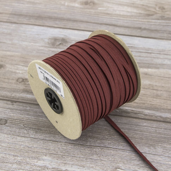 113439_Резинка 6,6 мм, цвет бордо